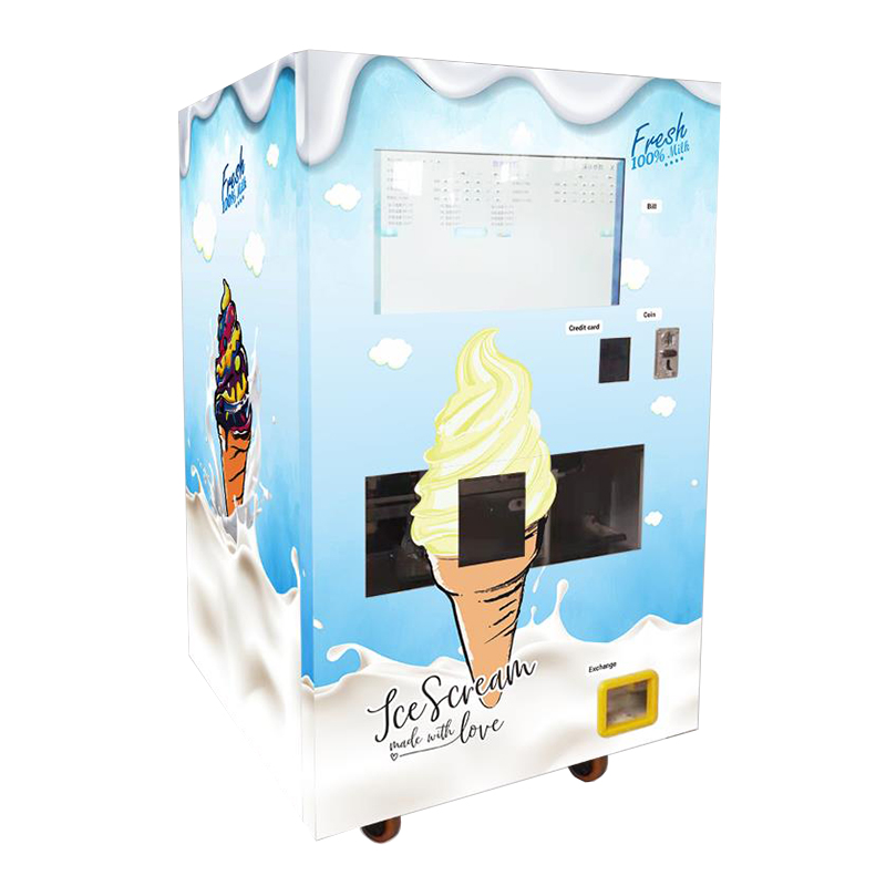 Máquina expendedora automática de helado suave